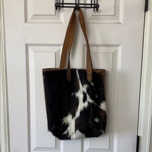 Elegant Cowhide Tote Bag